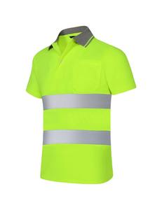 Polo de sécurité haute visibilité réfléchissant à manches longues, T-shirt de travail haute visibilité, chemise réfléchissante - Product Image 2