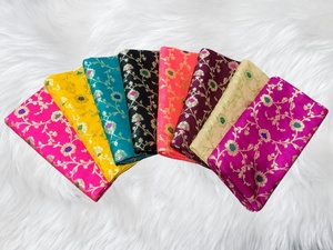 Luxurious <b>Animal</b> <b>Pattern</b> Anti-Bacteria Brocade Silk Fabric <b>for</b> Boys Girls Ethnic Wear Home Decor Premium Handcrafted <b>Knitted</b> 110 - Product Image 3