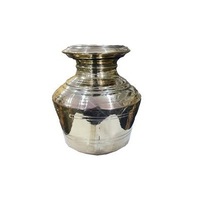 Kalash Lota en Métal Doré Écologique pour Pooja Traditionnel et Rituel de Puja Moderne à Domicile ou au Temple