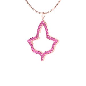 Rose Gold Pink Crystal Leaf <b>Necklace</b> Women Elegant Fashion Jewelry Large Pendant <b>Necklace</b> Stylish Accessory Gift Daily Wear - Product Image 2