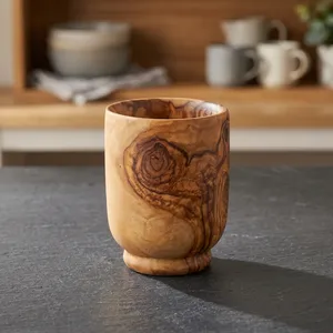 Taza de Café y Té de Madera, Hecha a Mano, Taza de Madera Natural Reutilizable, Taza de Madera Rústica para el Hogar y la Cocina - Product Image 6
