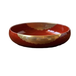 Bol en résine artisanal de haute qualité, plateau à riz fait main, vaisselle de cuisine en bois poli pour soupes et nouilles - Product Image 3