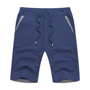 Shorts Casuales Sólidos Ecológicos Personalizados al por Mayor para Hombre con Bolsillo en el Pecho, Impresión y Logotipo Bordado Personalizados, Cuello Redondo - Product Image 2