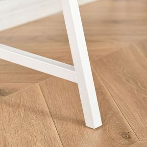 Escritorio de oficina en casa natural con cajón y estantes de almacenamiento para espacios pequeños o mesa de escritura Escritorio de ordenador - Product Image 3