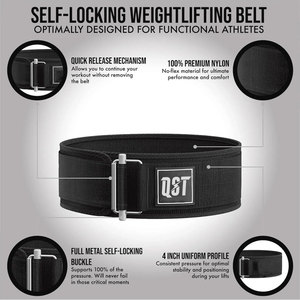 Adjustable Nylon <b>Weightlifting</b> <b>Belt</b> for Men <b>Women</b> Durable Non-Slip Gym Workout <b>Belt</b> for Deadlifting Squatting Lifting - Product Image 6