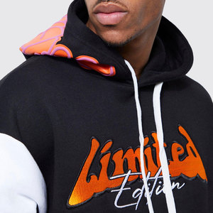 Conjunto Deportivo con Capucha para Hombre, Color Negro, con Estampado de Grafiti Colorido, Estilo Urbano, Pantalones y Sudadera Largos - Product Image 5