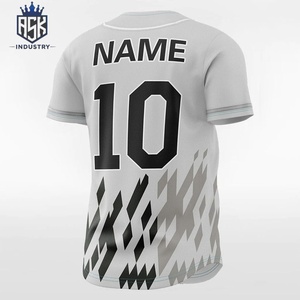 Camisetas de Béisbol Personalizadas Baratas de Alta Calidad, 100% Poliéster Sublimado, Transpirables, Corte Automatizado, Unisex, Manga Corta - Product Image 2