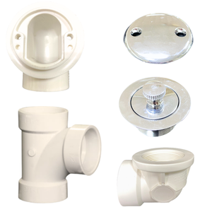 PSP0051 Desagüe de Bañera Paquete de 40 Tapones de Zinc y Plástico para Desagües de Baño, Instalación Atornillable, Diseño Tradicional - Product Image 2