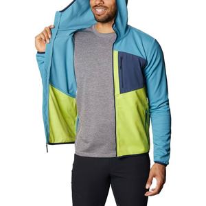 Sudadera con capucha de hombre con cremallera completa y bloques de color, chaqueta deportiva transpirable y ligera para gimnasio y running - Product Image 2