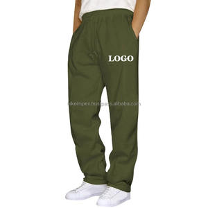 Pantalones de chándal de cintura alta de lona elásticos y cómodos para hombre, pantalones de uso diario con cintura elástica y bolsillos con cremallera, talla XL - Product Image 5