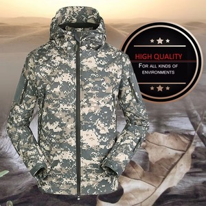 <b>Camo</b> Softshell <b>Jacket</b> <b>Men</b> Fleece Lined Waterproof Windproof Hooded Outdoor Hiking Hunting Coat Digital <b>Camo</b> Grey - Product Image 6
