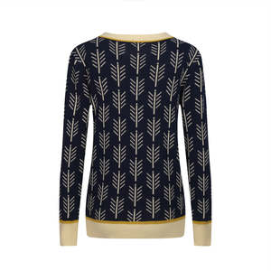 Cárdigan Varsity Premium Transpirable con Cuello en V para Hombre, Suéter de Punto a Rayas con Botones para Uso Universitario en el Campus, Estilo Americano - Product Image 5