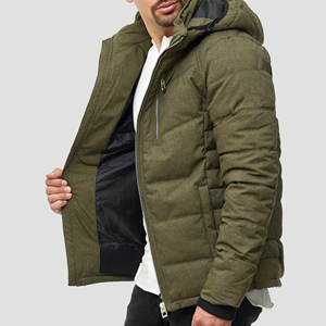 <b>Men</b>’s Urban Streetwear Lightweight Quilted Puffer <b>Jacket</b> - Product Image 4