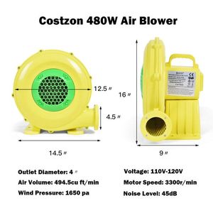 Ventilatore/Soffiatore d'Aria da 480 W 0.6 HP per Grandi Gonfiabili da Esterno e Attrezzature da Divertimento - Product Image 4