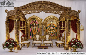 Decoración de Boda Única, Raja Rani Haveli Mandap, el Mejor Mandap de Fibra con Temática Colorida para Bodas, Mandap de Ensueño para Bodas Maharani, Mandap Impresionante - Product Image 4