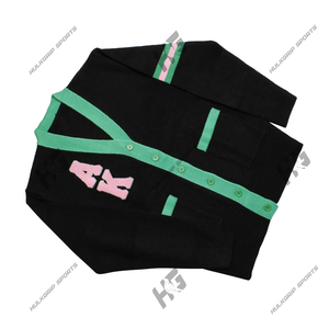 Customized Alpha |Kapa| AK Sorority Varsity <b>Cardigan</b> & <b>Sweater</b> Pretty Girls AK Greek Fraternity and Sorority Uniform <b>Cardigan</b> - Product Image 3