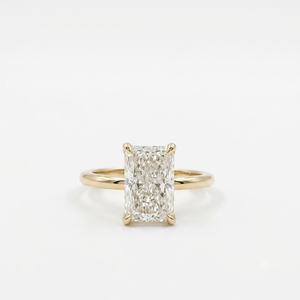 Anillo de Mujer LILABA ENTERPRISE de Oro Amarillo de 18K con Corte Radiante Estilo Tulipán y Diamante de Laboratorio, Certificado IGI, Claridad F VVS2, para Uso Diario - Product Image 1
