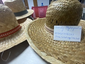 100% Natural Panama Straw <b>Hat</b> Hand Embroidery Striped <b>for</b> Party Fishing & Travel Casual <b>Wedding</b> Summer Outdoor Active - Product Image 5