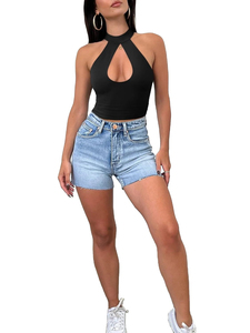 Camisetas de Tirantes Negras para Mujer, Bordadas en Lona, para Fitness y Culturismo, Personalizables, Ecológicas, de Secado Rápido, Poliéster/Algodón - Product Image 4