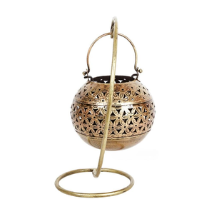 Handmade Metal Hanging <b>Tealight</b> Candle Holder with Stand Decorative <b>Lantern</b> Candle Holder for Home Garden Wedding Table - Product Image 6