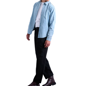 Camisa Vaquera Casual para Hombre, 100% Algodón, Cómoda, Transpirable, Antiencogimiento, Personalizable, al por Mayor - Product Image 5