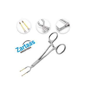 Pinza manual Keramo Grip de 14.5 cm, TC, para sujeción de coronas radiales, con mandíbula de acero inoxidable y puntas de diamante - Product Image 5