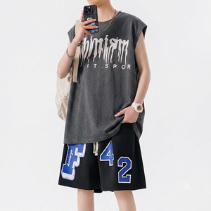 Camiseta Deportiva de Secado Rápido para Hombre, 100% Poliéster, Conjunto de Verano - Product Image 1