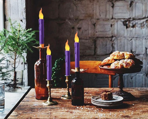 TOOWIN Simulated Long Candle <b>Light</b>, Halloween Wedding Home Decoration Led <b>Pole</b> Candle - Product Image 2