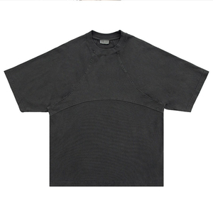Camiseta OEM personalizada para hombre, venta al por mayor, estilo urbano vintage, de manga corta, talla grande, con hombros caídos, para hombre - Product Image 4