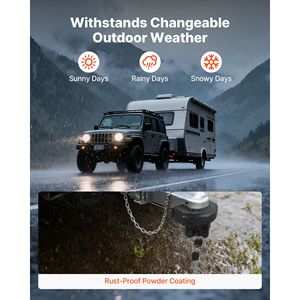 Lucchetto Antifurto per Gancio Traino da 2 Pollici Ultra Resistente con 3 Chiavi Anti-Scasso Compatibile con Ganci di Traino - Product Image 4