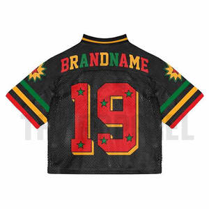 เสื้อยืดตาข่ายพรีเมียมแบบกำหนดเองสำหรับฤดูร้อน เสื้อเจอร์ซีย์ตาข่ายสไตล์สตรีทแวร์สำหรับแบรนด์ เสื้อยืดตาข่ายคุณภาพสูงรุ่นล่าสุดสำหรับผู้ชาย - Product Image 6