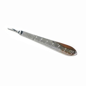 ที่วางมีดผ่าตัดสแตนเลสแบบยาวพิเศษ Ametrine Surgical AS-786 พร้อมสเกลวัด สำหรับการผ่าตัดทั่วไป งานฝีมือ และงานแกะสลัก - Product Image 1