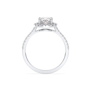 Anillo de moissanita REYES GRA certificado de plata de ley 925 con corte redondo de 1.64 quilates para mujer, joyería original chapada en oro blanco de 14K y 18K - Product Image 6