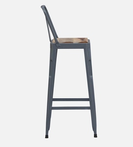 Grey PU <b>Leather</b> <b>Bar</b> <b>Stool</b> Modern Industrial Design Adjustable Counter Height Kitchen <b>Bar</b> Furniture Powder Coated Steel Frame - Product Image 5