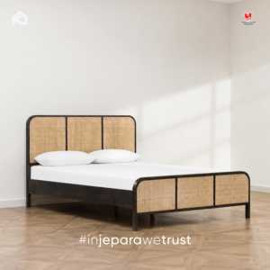 Modern Solid Teak Wood Comfortable Twin <b>Bed</b> <b>Frame</b> Scandinavian Bedroom Furniture Handmade Custom Hotel Villa Luxury - Product Image 1