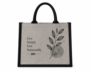 AMANI <b>Medium</b> <b>Size</b> Jute Tote <b>Bag</b> with Hand Length Handle Eco-Friendly Burlap Grocery Shopping <b>Bag</b> - Product Image 1