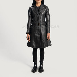 Abrigo de Cuero para Mujer Moderna con Construcción Duradera y Textura Suave para un Estilo Inspirado en las Tendencias de Moda - Product Image 3