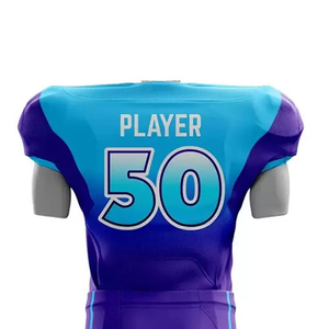 Uniforme de football américain de haute qualité à séchage rapide 100% polyester, style unique, personnalisé pour l'équipe de Lamar Jackson, vente en gros - Product Image 4