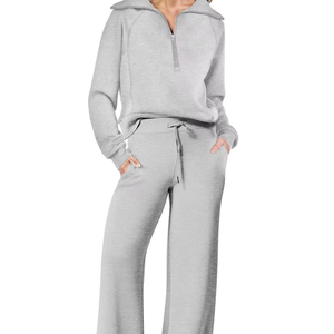 ชุดเซ็ตออกกำลังกายพรีเมียมสำหรับผู้หญิง พร้อมโลโก้สั่งทำ เสื้อกีฬา ชุดออกกำลังกาย ชุดโยคะ ไซส์ใหญ่ ชุดฟิตเนสสำหรับผู้หญิง - Product Image 4