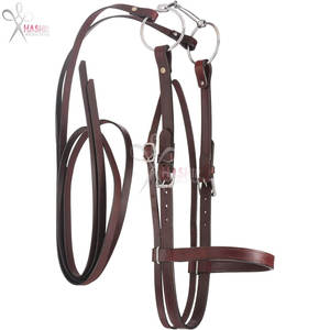 Bride de traction en cuir Western robuste et personnalisable, équipement en cuir de qualité supérieure réutilisable pour grands chevaux de traction, ferme et ranch - Product Image 3