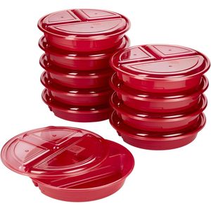 Set di Contenitori per Alimenti Senza BPA, Adatti a Microonde e Lavastoviglie, con Scomparti Etichettati e Organizzatori, Set di Stoviglie - Product Image 1