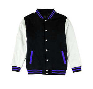 Veste universitaire unisexe personnalisée de haute qualité, imperméable, écologique et respirante, col rond, style Letterman - Product Image 4