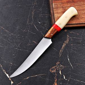 Cuchillo de Filetear Hecho a Mano de Acero Inoxidable con Funda de Cuero, Cuchillo de Pesca Personalizado de Alta Dureza y Extra Afilado - Product Image 2