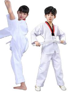 Uniforme de taekwondo pour adultes et enfants Couleur blanche complète Arts martiaux Porter des costumes de taekwondo - Product Image 5