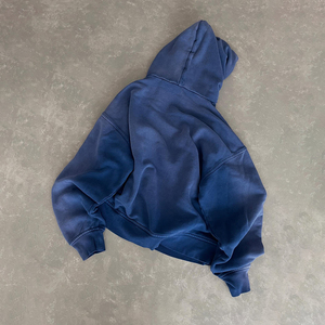 Hoodies personnalisés effet délavé à chaud, coupe ample en molleton de coton, style vintage de haute qualité - Product Image 5