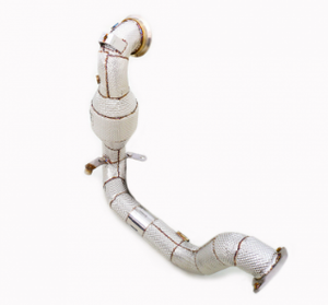Tubo de Escape Catalítico de Acero Inoxidable SS304 con Protector Térmico para <span class=keywords><strong>Mercedes</strong></span> <span class=keywords><strong>A35</strong></span>/CLA35/GLA35/GLB35 AMG 2024 - Product Image 2