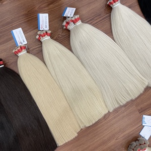 Cabello rubio vietnamita a granel para pedidos grandes, disponible en stock de 24 a 28 pulgadas, liso natural, disponible en stock, listo para enviar. - Product Image 5