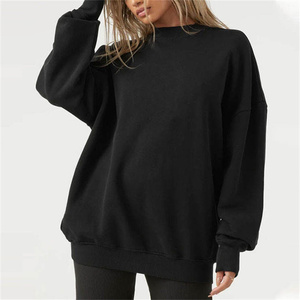 Sudadera Extra Grande de Forro Polar para Mujer, Cálida para Invierno, con Logotipo Frontal, Estilo Urbano Ecológico, Diseño Sencillo - Product Image 1