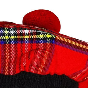 Chapeau Tam O'Shanter 100% Laine pour Homme, Motif Tartan Royal Stewart, Style Balmoral, Écossais, Personnalisé OEM ODM - Product Image 4