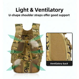 Large <b>Anti</b> <b>Theft</b> Tactical <b>Backpack</b> for Men's Hunting <b>Backpack</b> with DIY System for Travel Work Camping Hiking Sports - Product Image 6